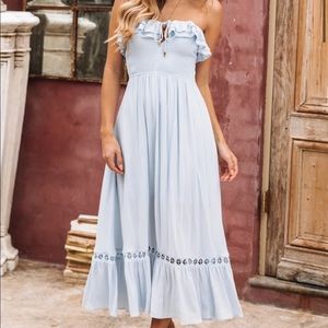 Barrymore Midi Dress Ice Blue